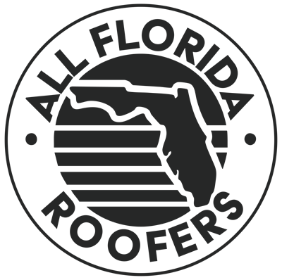 All Florida Roofers company logo featuring the Florida state outline inside a circle with bold text